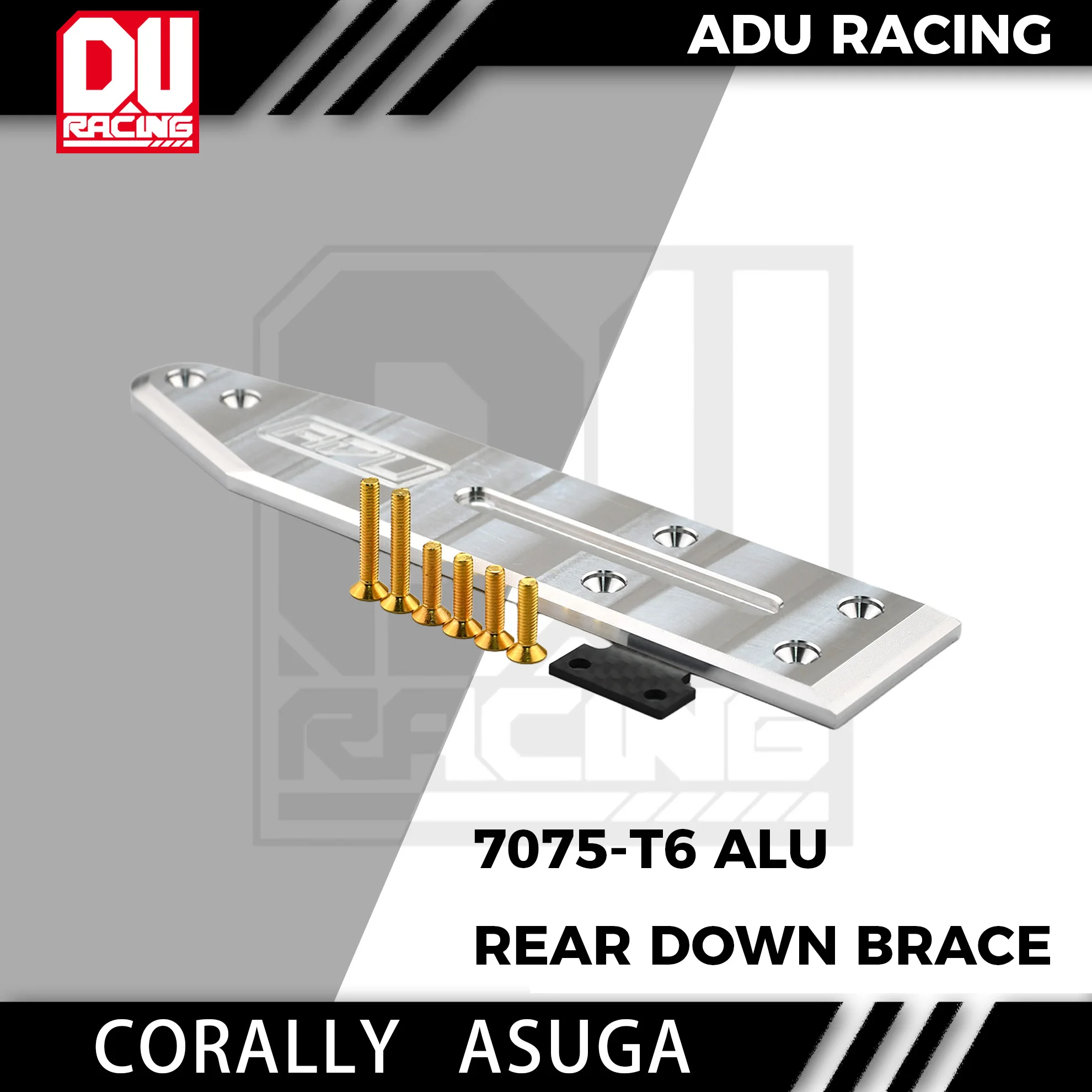 Фото ADU RACING 7075-t6 Алюминиевая защитная пластина шасси (броня) для TEAM CORALLY ASUGA №1