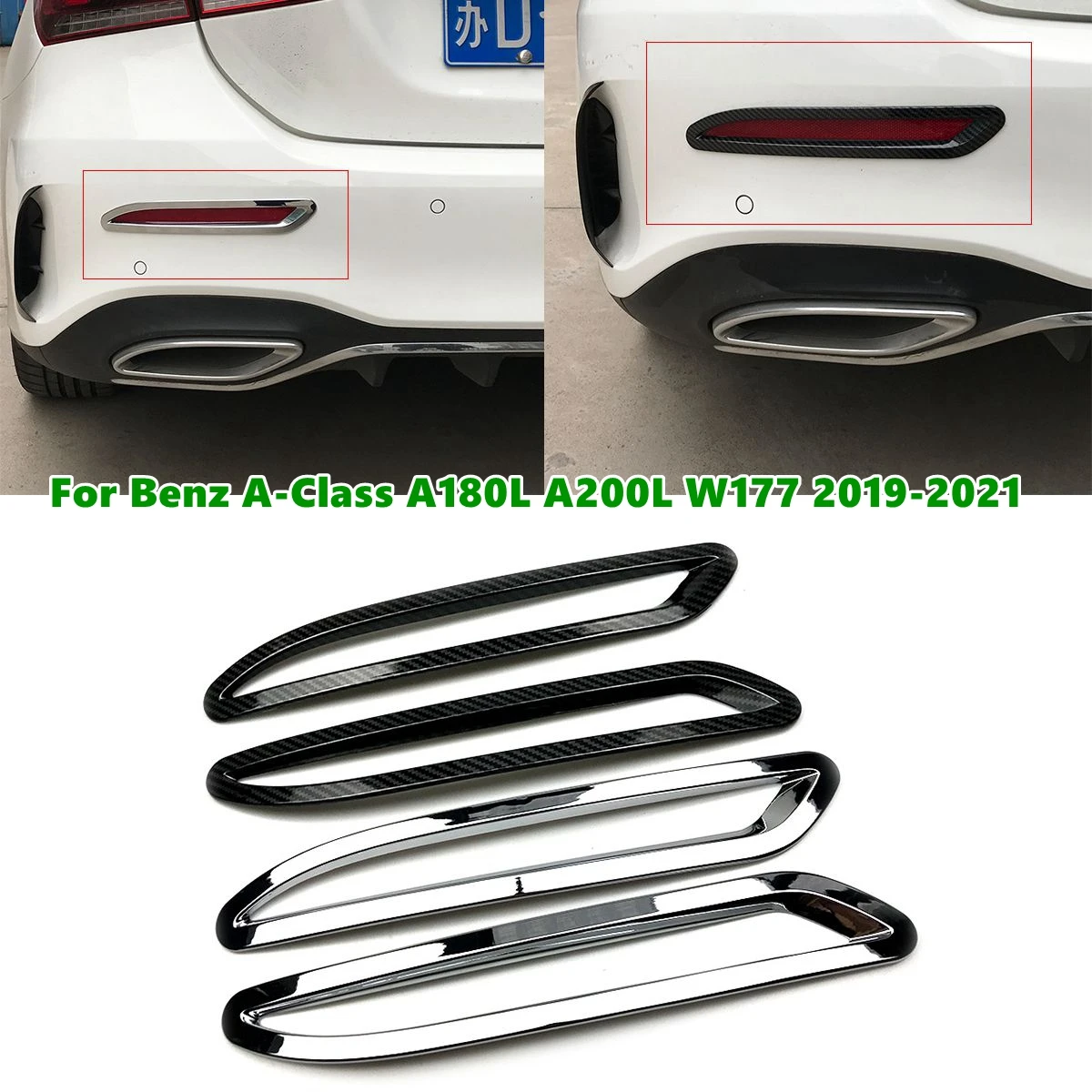 

Автомобильная задняя противотуманная фара декоративная рамка для Mercedes-Benz A-Class A180L A200L W177 2019 2020 2021 автомобильный Стайлинг
