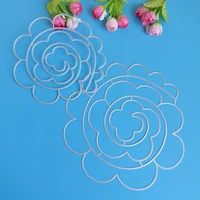 2022 beautiful spiral flower cutting dies for english letters scrapbooks reliefs craft stamps photo album puzzl