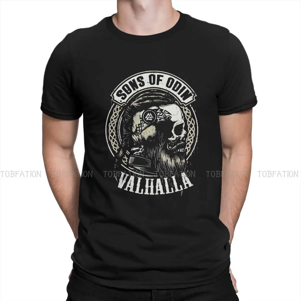 

Футболка мужская с принтом сына Одина из 100% хлопка, 6XL