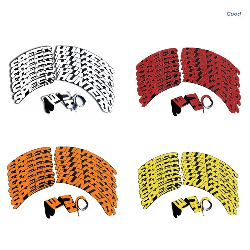 

16 шт., автомобильные светоотражающие наклейки на колесо скутера