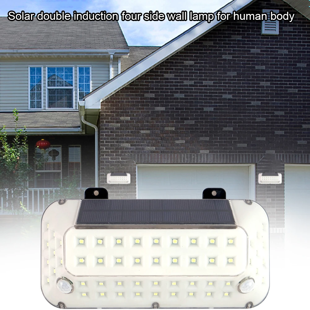 

Уличные фонари на солнечной батарее, фонари безопасности с датчиком движения, водонепроницаемые настенные фонари, для двора, сада, забора, в...