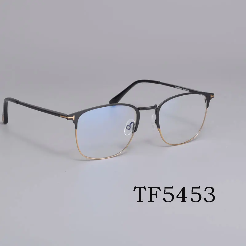 

Vintage Tom For Man Optical Eyeglasses Frames Forde Titanium Alloy Round Frame Women Reading Myopia Prescription Glasses TF5453