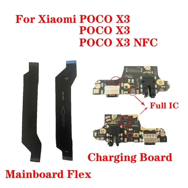 USB-док-станция для зарядки Xiaomi Poco X3 Pro NFC разъем зарядного устройства микрофона