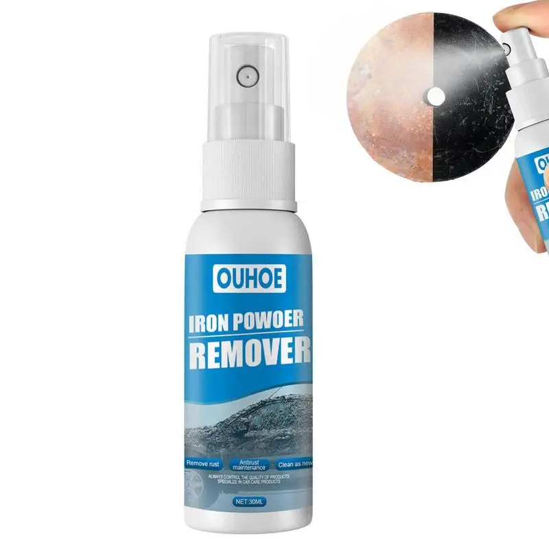 

Multi-Purpose Rust Remover 30/100ml Multi-Functional Car Rust Removal Spray Easy To Use Rust Removal Agent For Bathrooms Toilets
