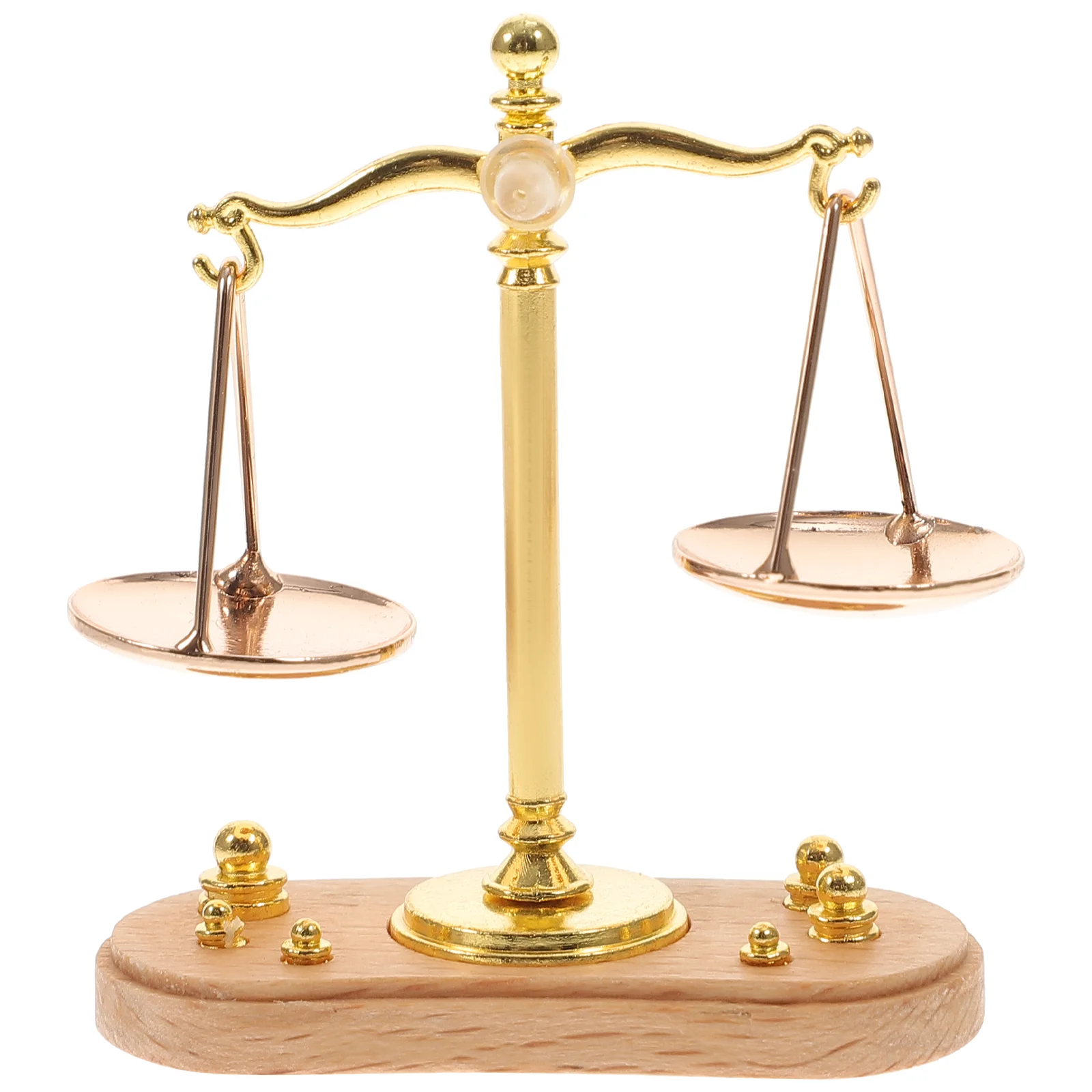 

Scale Balancemini Justice Vintage Weight Scales Miniature Decor Metaltoy Kids Furniture Weighing Retro Goldsmith Pan House