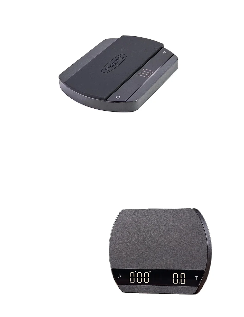 

Felicita Portable Smart Black Digital Drip Coffee Electronic Scale Kitchen Scale