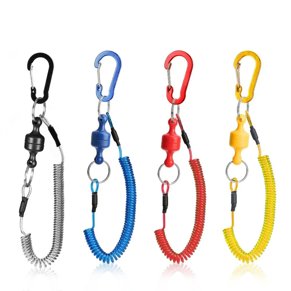 

Outdoor Fishing 1.5m Safety Rope Magnetic Release Clip Net Holder Quick Release Strong Magnetic Portable Buckle Fishing Tool