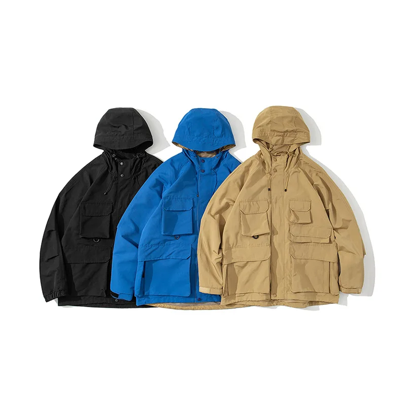 Urban Function Bag More Than Five Bags Ski-wear, Loose Hooded Windbreaker Coat