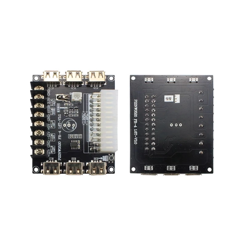 Плата блока питания ATX с 24 контактами/20 контактами модуль адаптера поддержкой 12-12