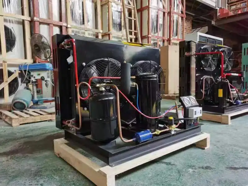 Полугерметичный конденсаторный компрессорный блок с воздушным охлаждением