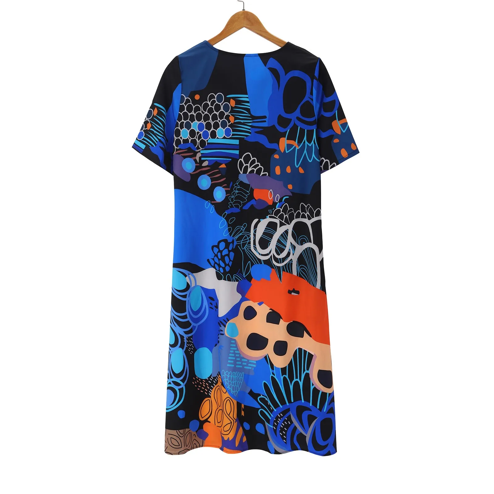 Women Casual Summer Stripe V Neck Short Sleeves Pocket Long Dress Holiday Dress Floral Sundress Petite Cocktail Dresses Women