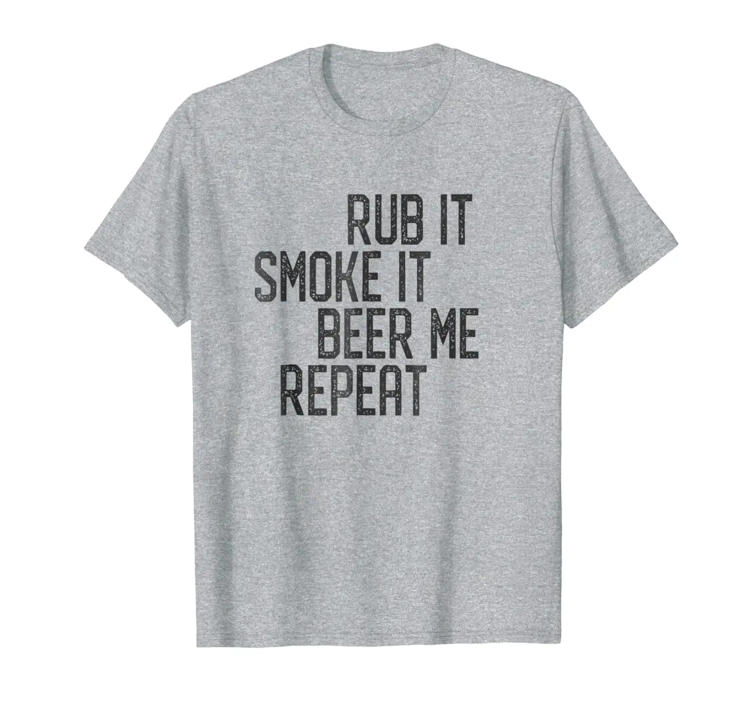 

I Rub My Meat Tshirt BBQ Smoker Grillmaster Beer Me Smoke'em