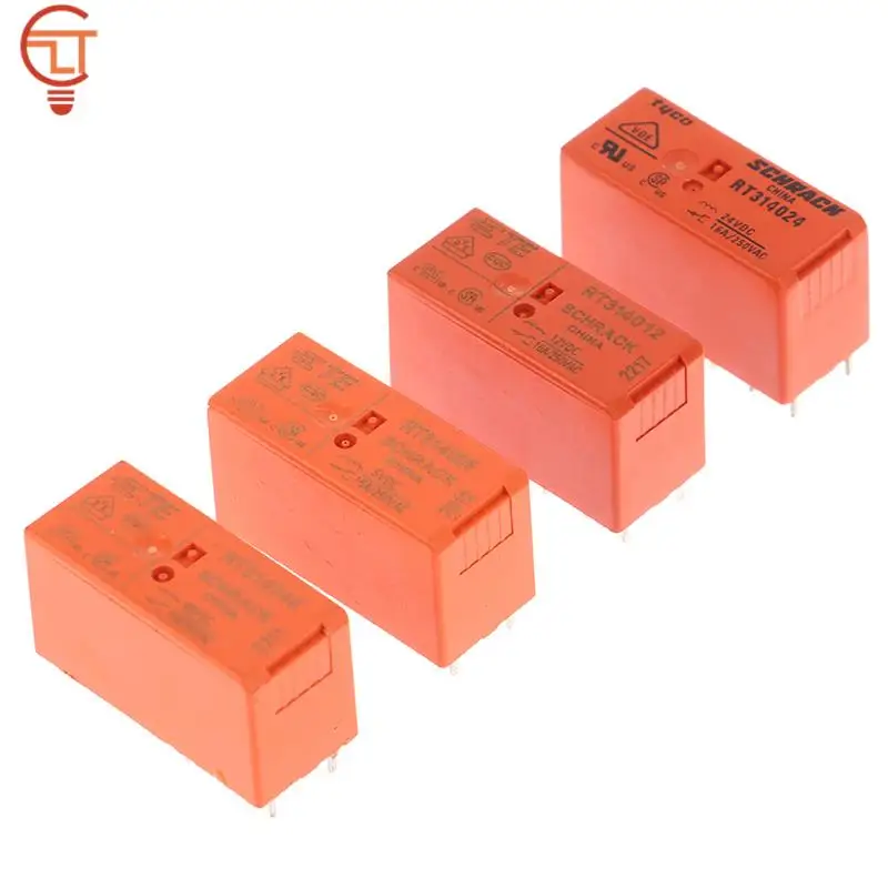 1 шт. Новое реле RT314005 RT314012 RT314024 16A250VAC 8PIN 5В 12В 24В 48В реле мощности