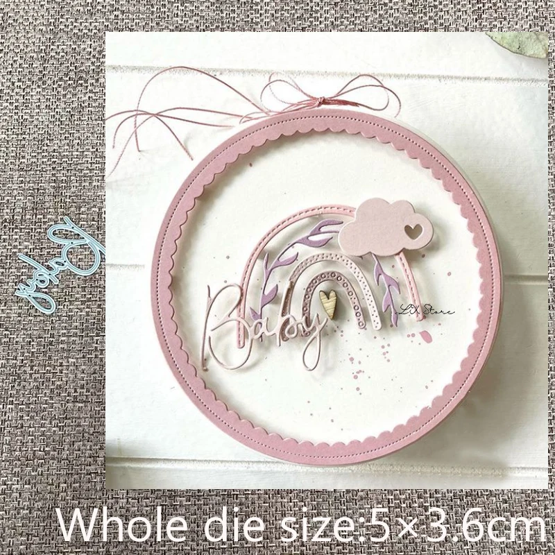 

New Design Craft Metal stencil mold Cutting Dies baby letter decoration scrapbook die cuts Album Paper Card Craft Embossing