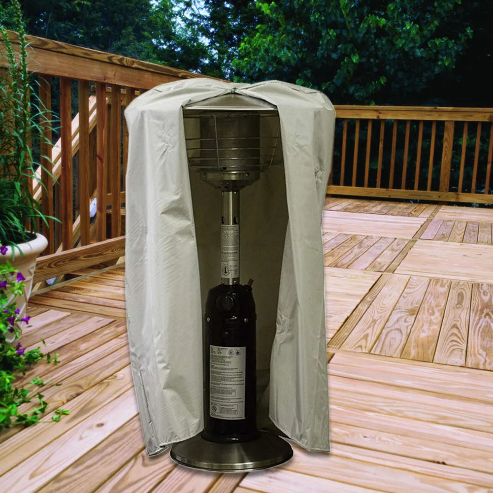 Zipper Closure All Seasons Accessories Garden Home Rainproof Dustproof Anti Frost Patio Heater Cover Polyester Outdoor Sunscreen |
