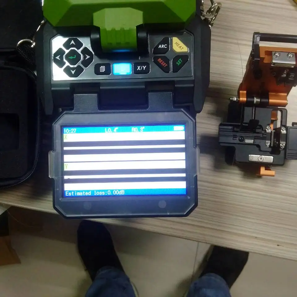 CETC Fiber Fusion Splicing Machine AV6481 Fiber Optic Fusion Splicer AV6481 FTTH Optical Fiber Fusion Splicer English Menu