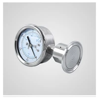 sanitary clamp liquid oil pressure meter vibration proof pressure gauge