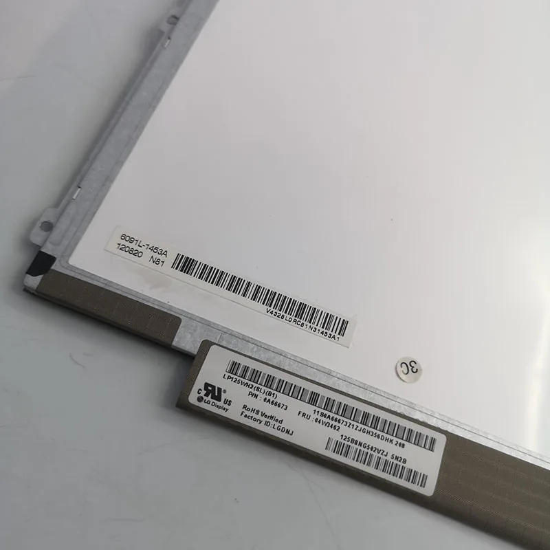 ЖК-экран для ноутбука Lenovo S230U K27 K29 X220 X230 LP125WH2 SLT1 SLB1 SLB3 LVDS 12 5*1366 IPS 768 дюйма |