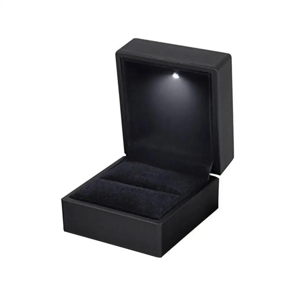 25pcs/lot for VIP LED Lighted Earring Ring Gift Box Wedding Ring Boxes Pendant Necklace Jewelry Display Storage Cases Wholesale