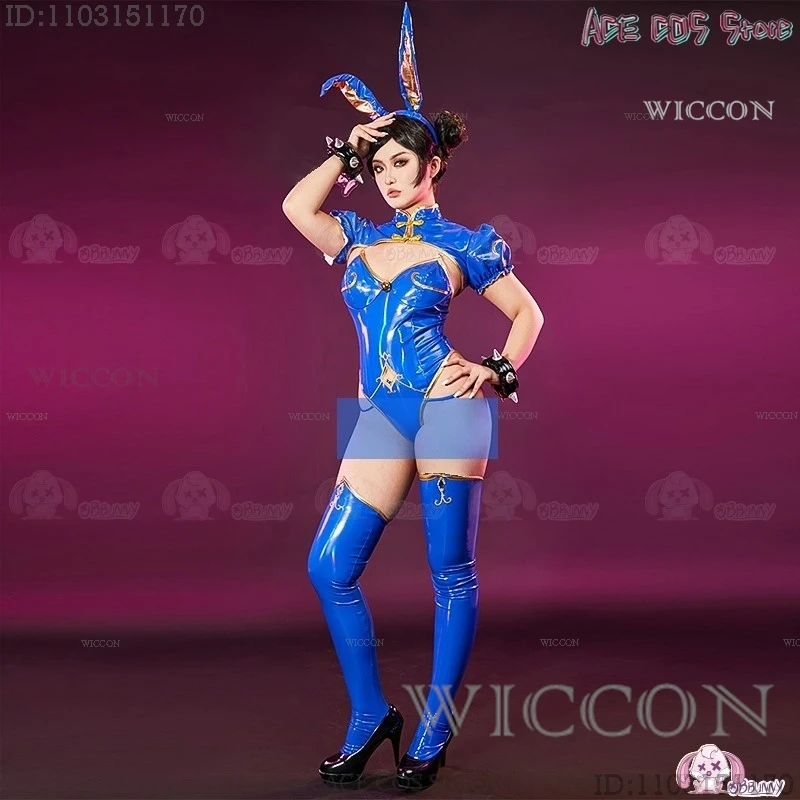 Street Chunli Chun Li Косплей Костюм Парик Истребитель Игра SF Ролевая Банни Наряд Для