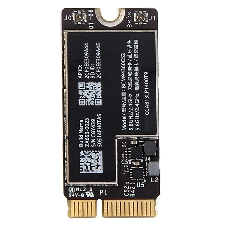 Беспроводная Wi-Fi карта BCM94360CS2 Bluetooth 4 0 802.11Ac Hackintosh Macos Для Air 11 дюймов A1465 13 A1466 2013 MD711LL