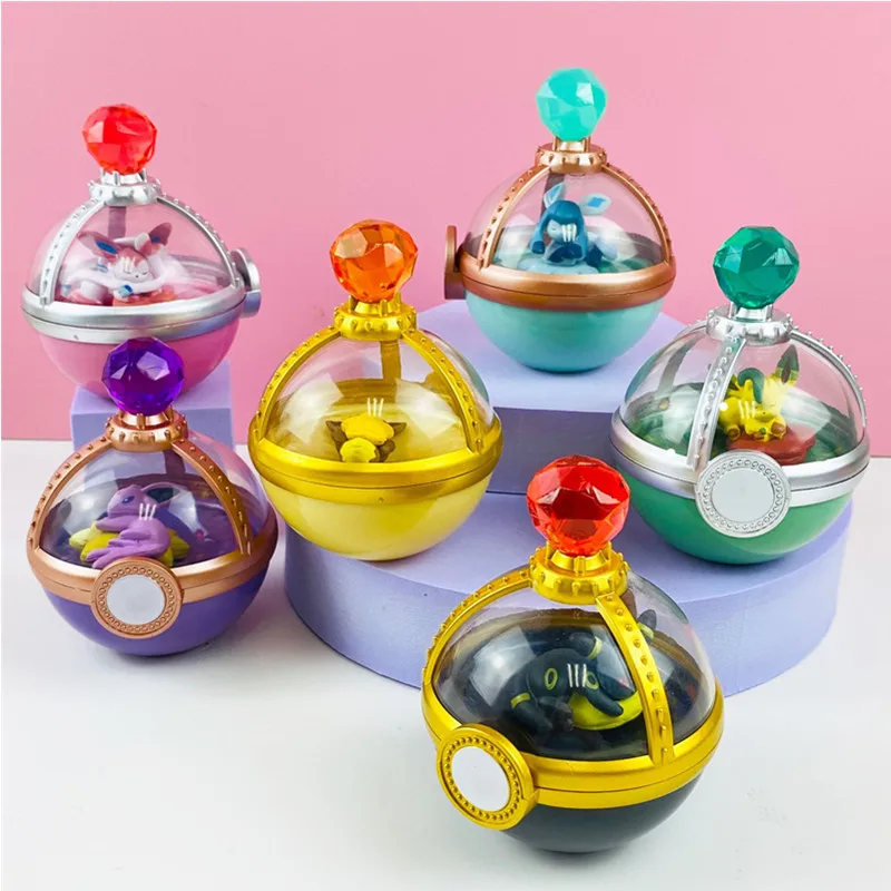 

Pikachu Gashapon Pokemon Sleeping Treasure Box Series Blind Box Figure Ibrahimovic Ball 6Cute DollToys Ornaments Children's Gift