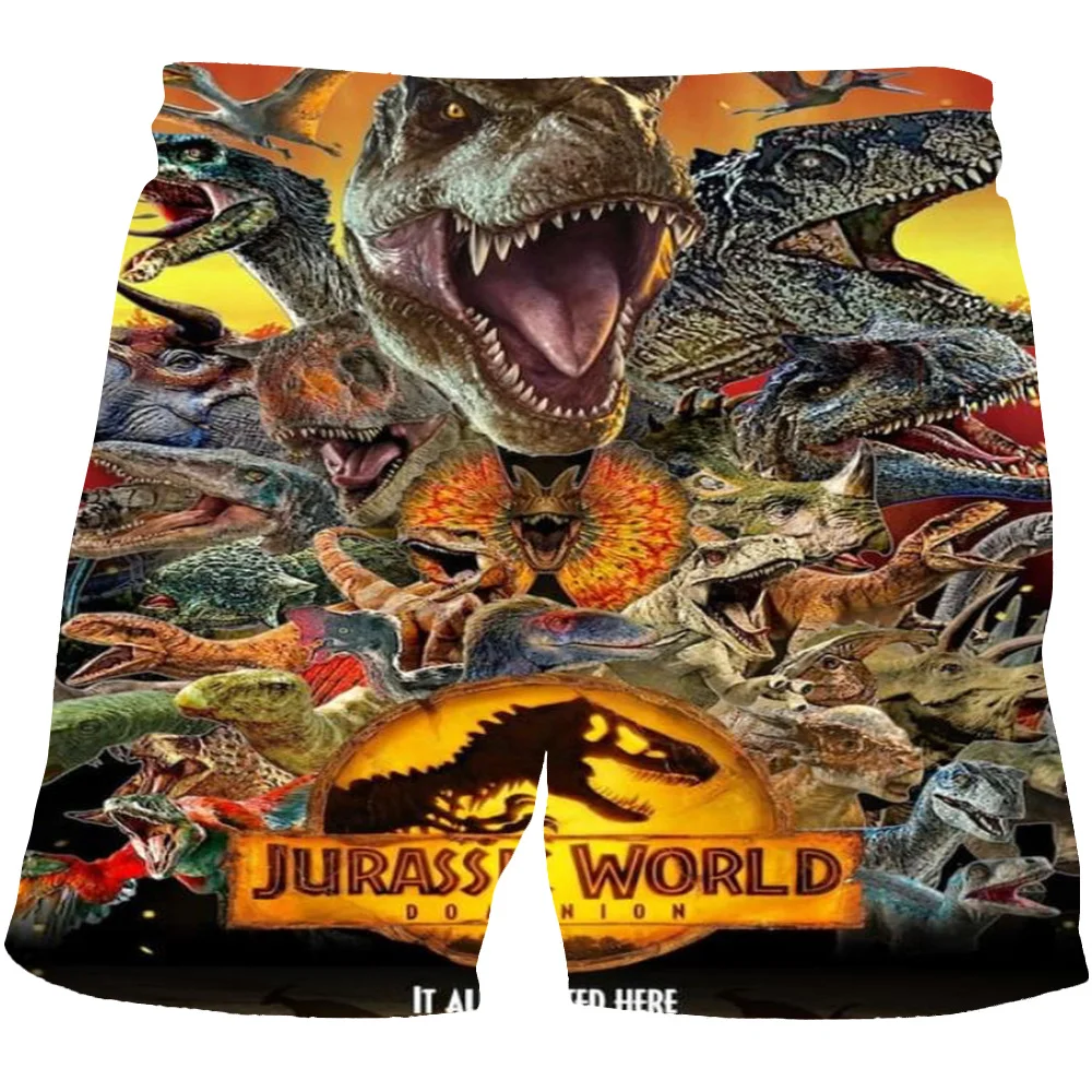 

Boys And Girls 3D Short Pants Jurassic World Dominion Print Shorts Teen Girls Cartoon Print Shorts 3-14 Years Old Short Pants
