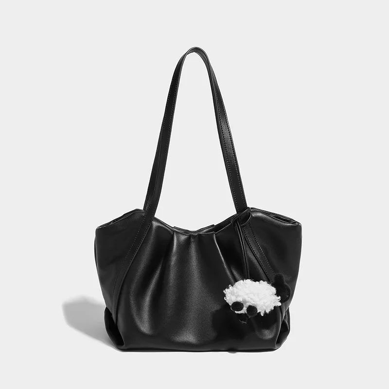 Женская сумка новинка 2023 высококачественная большая вместительная морщинистая