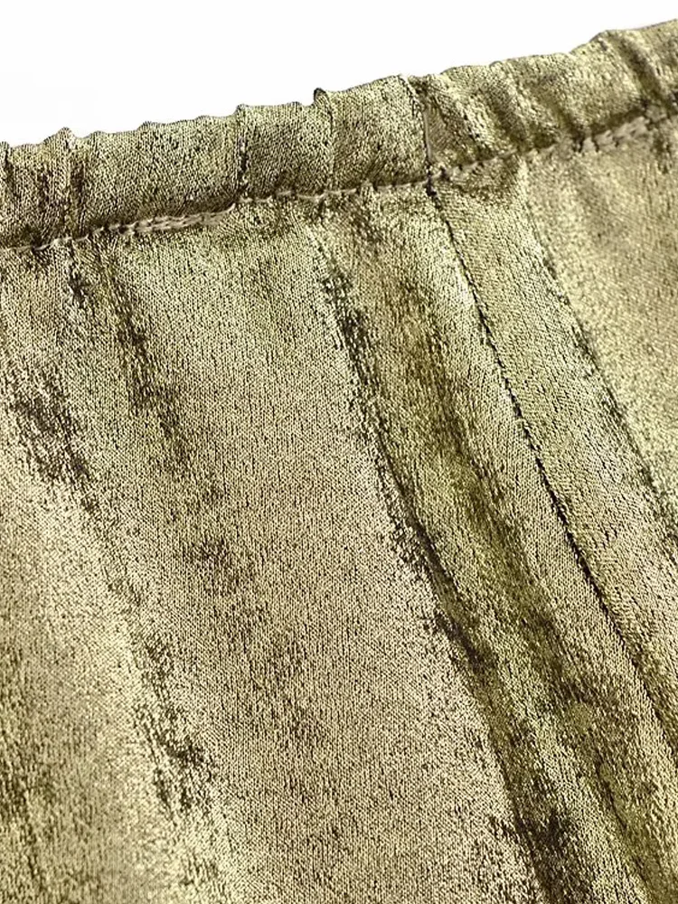 Женские прямые брюки KAOPU ZA винтажные с высокой эластичной талией и завязками из