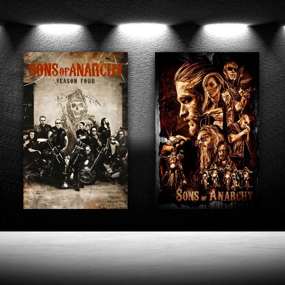 

Serie Sons of Anarchy Poster Premium Version Merchandise Decorative HD Painting Canvas Print Wall Art Living Room Poster Bedroom