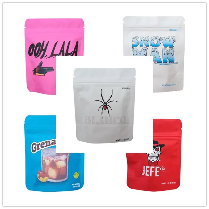 

(1000PCS)NEW Cookies Bag Mylar Resealable Packaging ONLY Bag, only empty bag, with anti-counterfeiting trademark and label