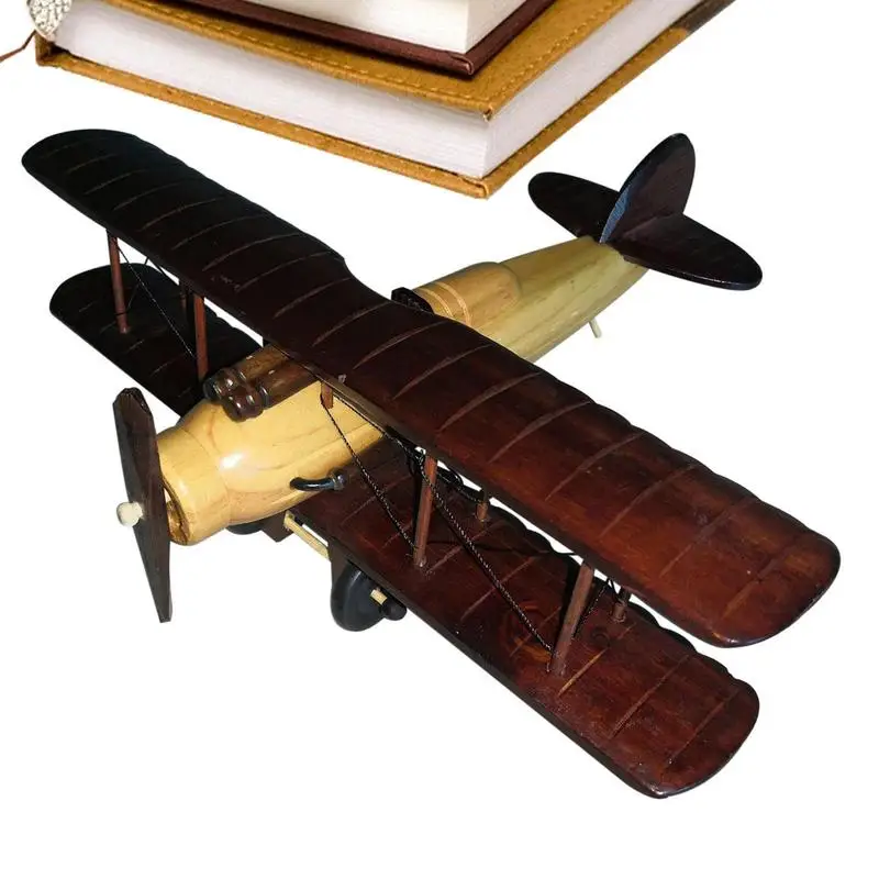

Airplane Models Vintage Plane Model Portable Vintage Airplane Decoration Desktop Airplane Model Birthday Gift For Toddler And