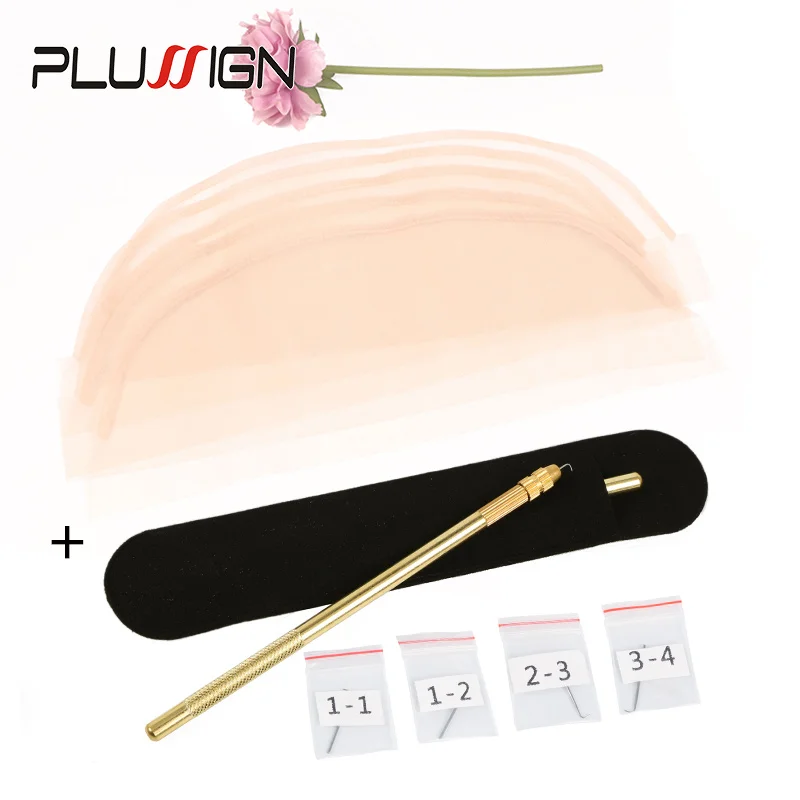 Вентиляционная игла Plussign 1-2/2-3/3-4 с 4*4 13*4 Hd кружевной сеткой для изготовления