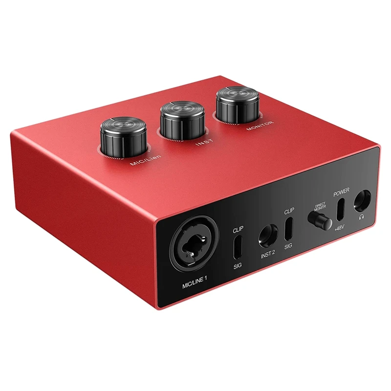 

USB External Sound Card USB Audio Interface Support Live K Song Recording