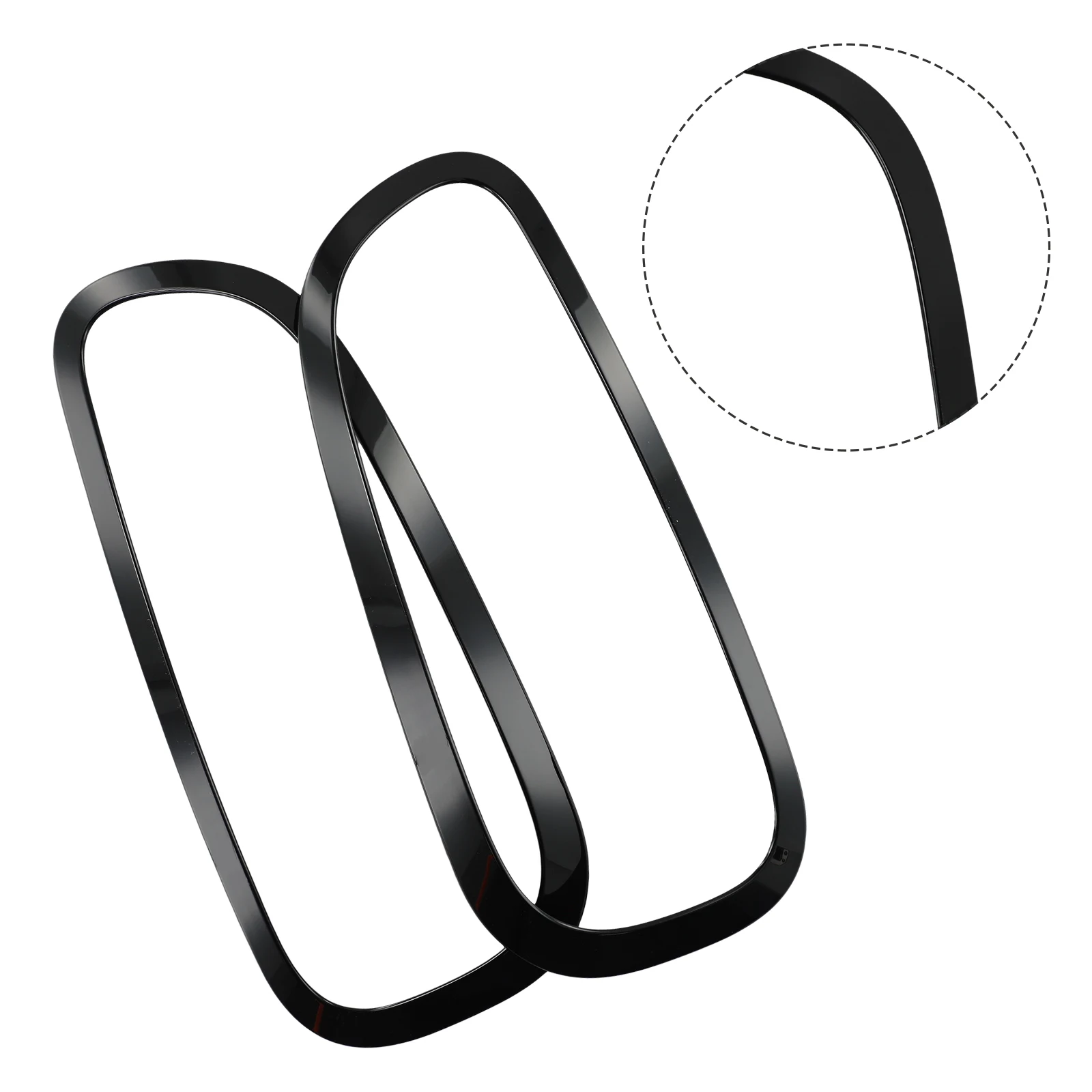 Запчасти рамка заднего фонаря черная декоративная для Mini Clubman F54 2022 наклейки на