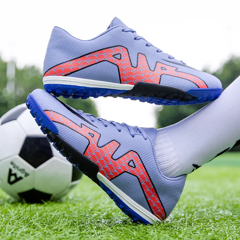 Size 35-45 Professional Long Spikes Men Soccer Shoes Breathable Men's Soccer Cleats Lace-up Light Football Turf Shoes Men Women