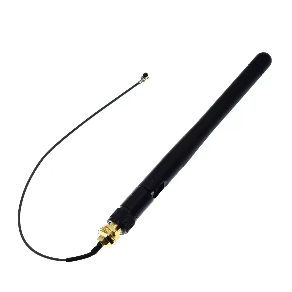 10PCS 2.4GHz 3dBi WiFi 2.4g Antenna RP-SMA Male wireless router+ 17cm PCI U.FL IPX to RP SMA Male Pigtail Cable ESP8266