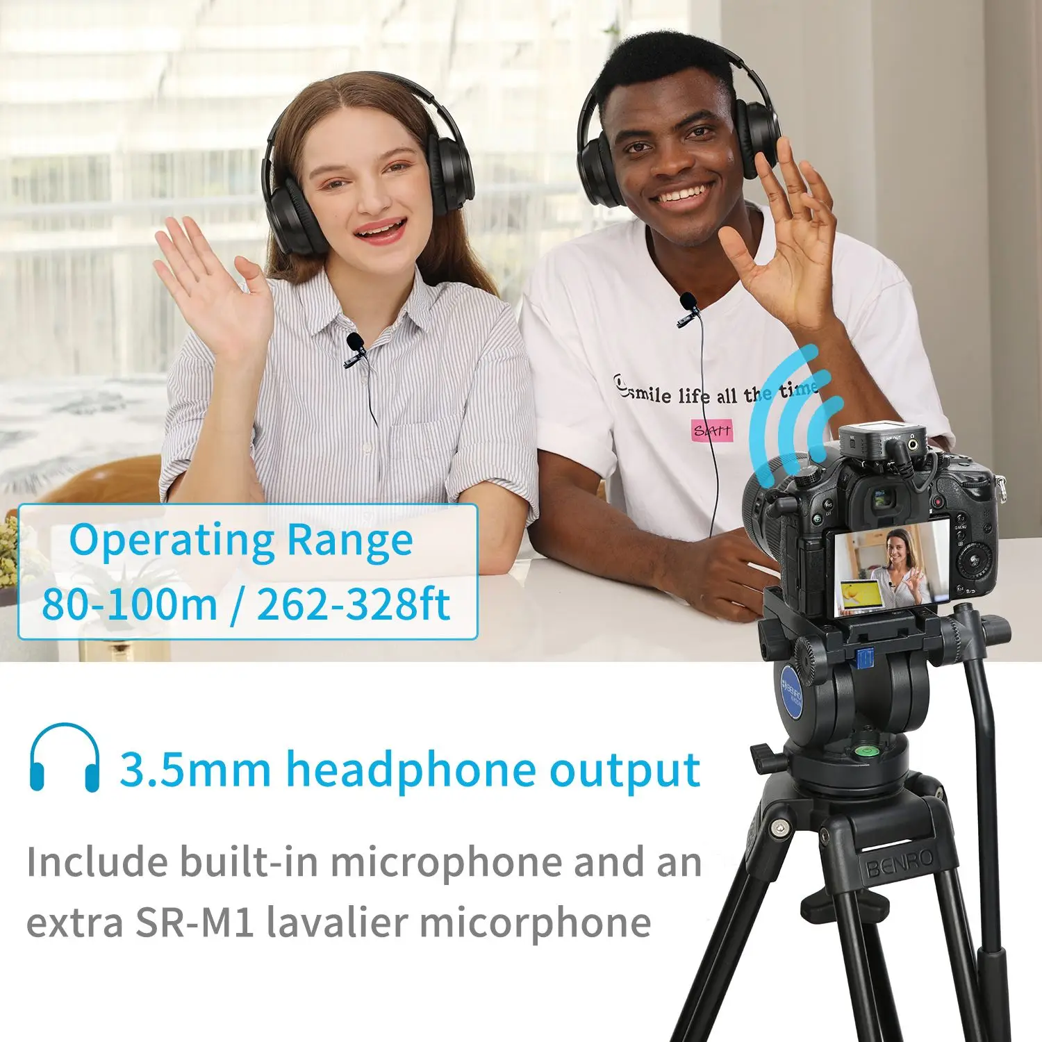 Беспроводной конденсаторный микрофон Saramonic Blink500 Pro петличный для ПК мобильных