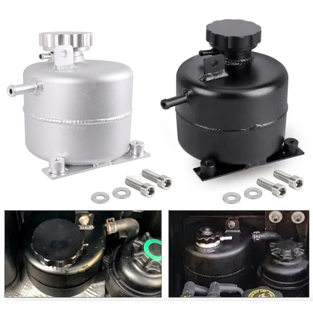 

Aluminum Coolant Header Expansion Overflow Water Tank Cap Reservoir Can Car Accessories For 02-08 BMW Mini Cooper S R52 R53