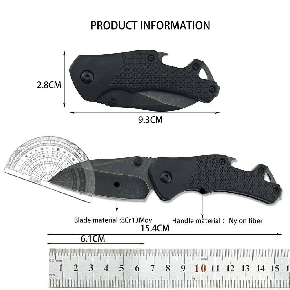 Тактический Складной Нож KS 8337 Craze BlackWash 8Cr13Mov Tanto Blade Открывалка Для Бутылок Из
