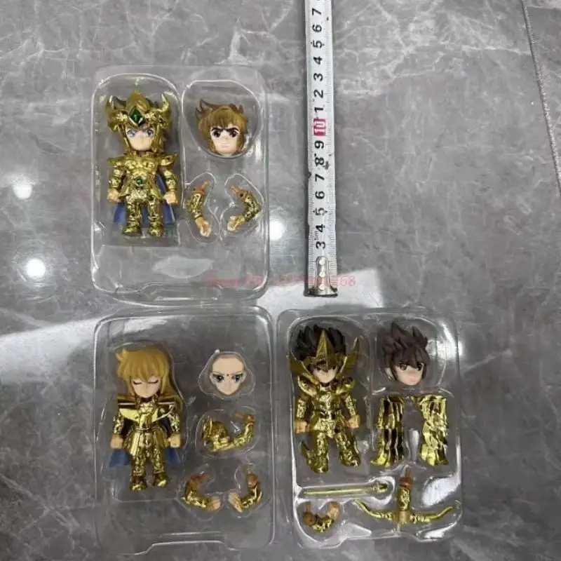 Фото Новое поступление, версия игрушки Saint Seiya, мультяшная фигурка, Лев, Стрелец, Дева, суставы, подвижная модель, украшение, рождественские подарки №5
