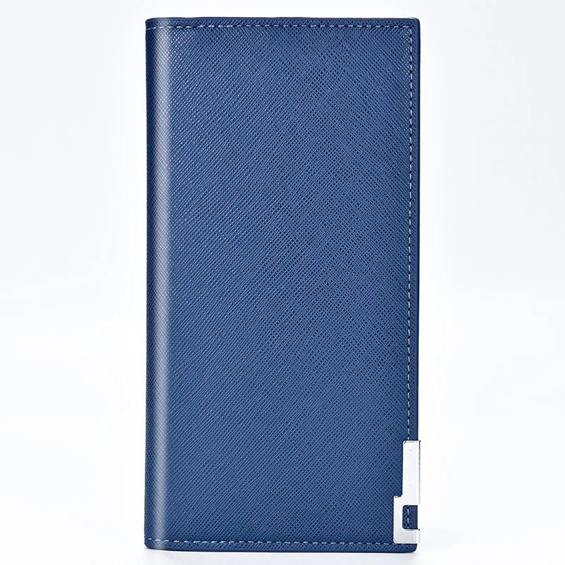 Men's PU Leather Long Fashion Business Wallet Card Holder
