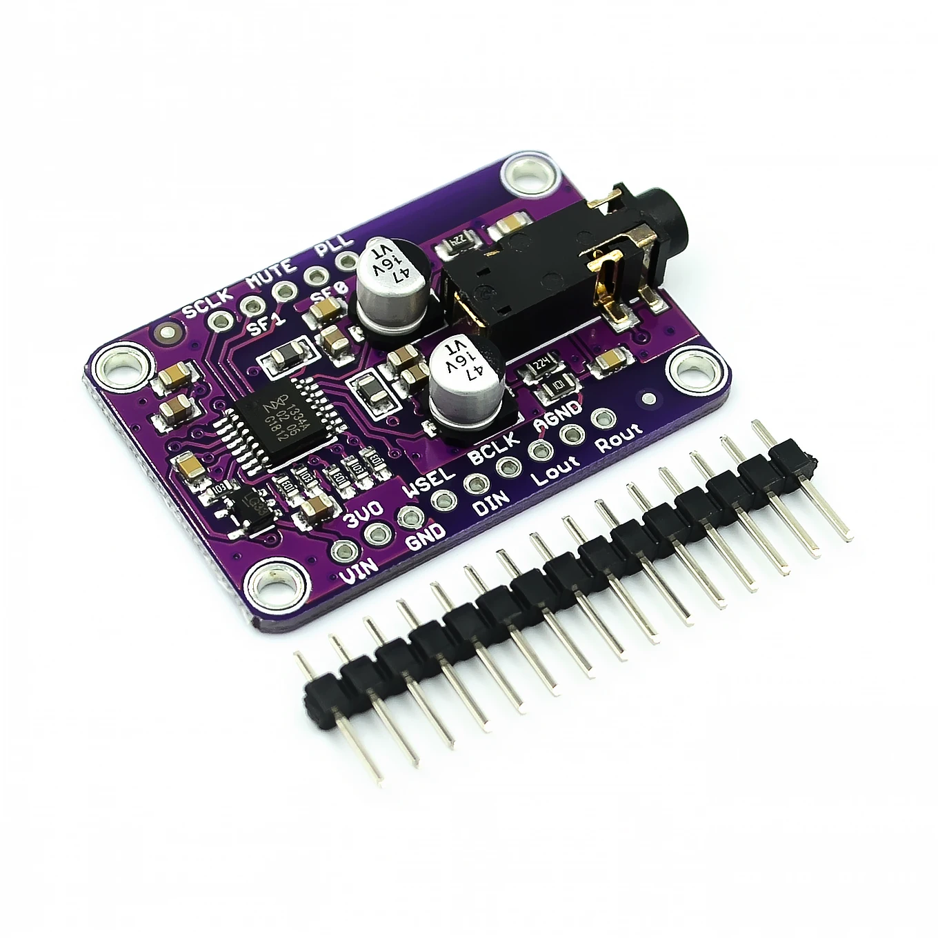 Плата модуля DAC Audio Stereo Decoder для Arduino 3,3 V-5V, аккумулятор А