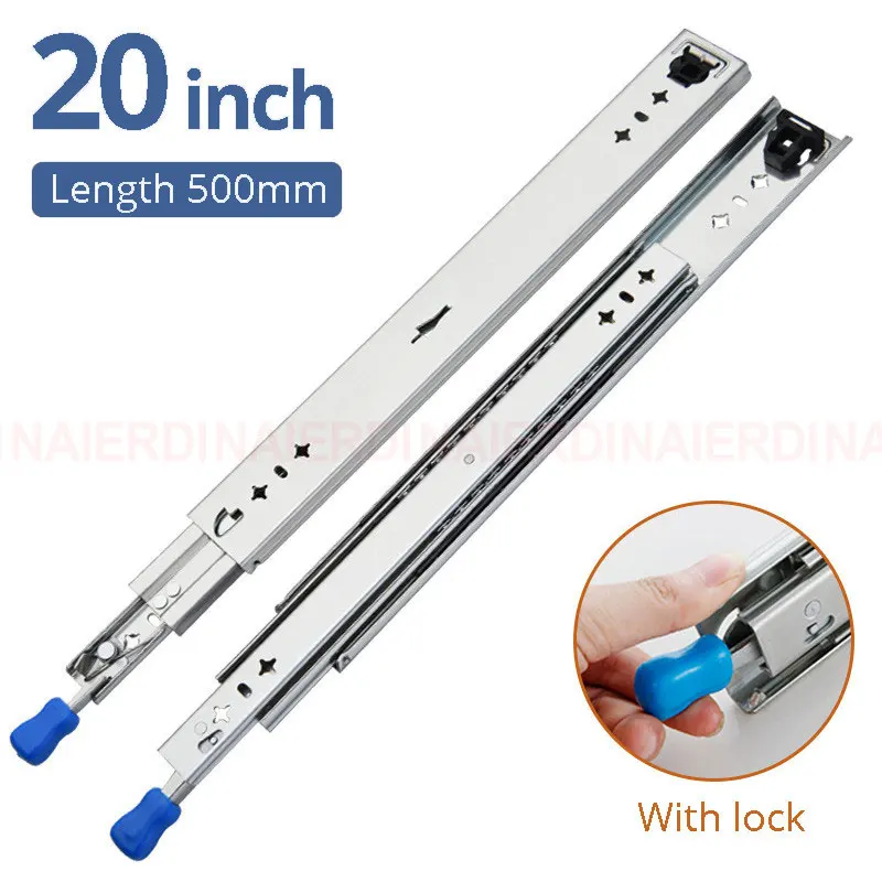 

NAIERDI направляющие для выдвижных ящиков с замком 53 мм