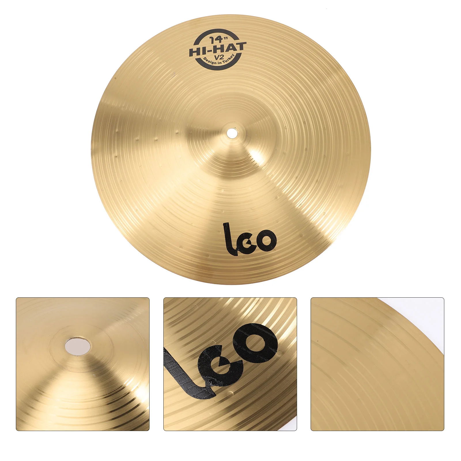 

Crash Cymbal Drum Musical Instrument Accessories Brass Percussion Cymbals Prop for Drum Players 14/16 Inch Size Optional Drum