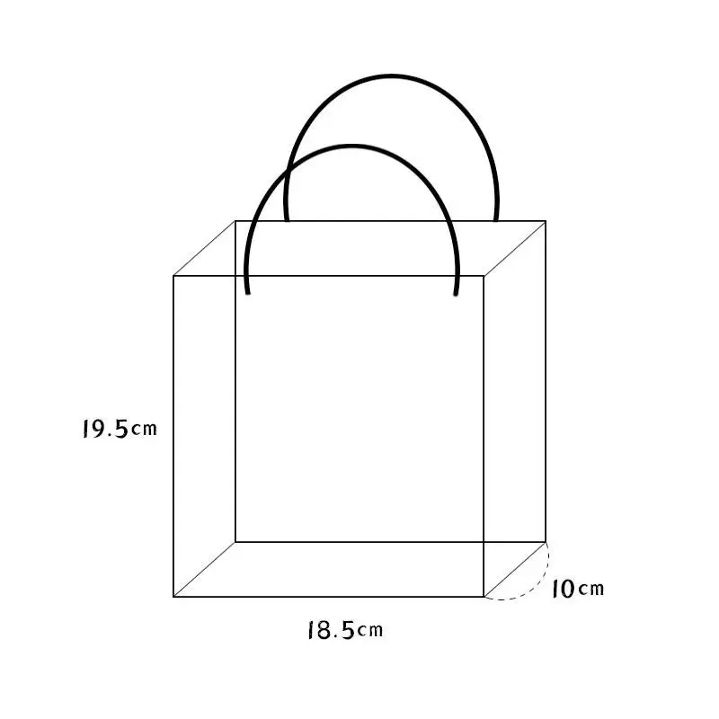 

Transparent gift bag tote bag ins wedding candy box bridesmaid teacher's day gift bag PVC gift empty box
