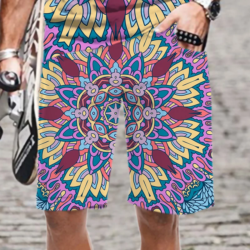 

Men's Shorts Elastic Waist Swimming Loose Beach Streetwear Harajuku Quick Dry Oversized Men/Women Casual Mens Clothing Pattern