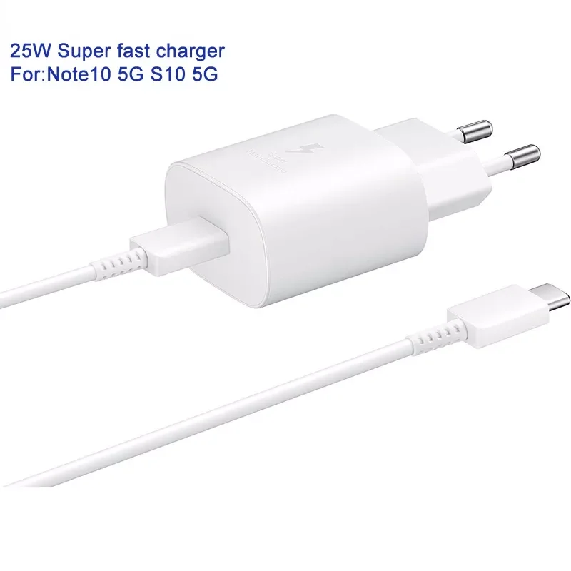 

Adaptive Travel Fast Charger EP-TA800 25W For Samsung Galaxy S10 Plus S10 5G Version Note10 Note10 Plus A60 A70 A80 A90