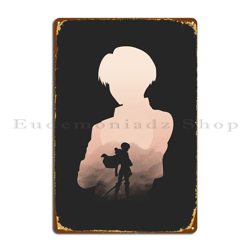 

Levi Ackerman Survey Corps Metal Sign Custom Painting Bar Garage Vintage Tin Sign Poster